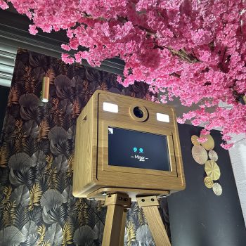 Scène photobooth woodbox Scène photobooth woodbox